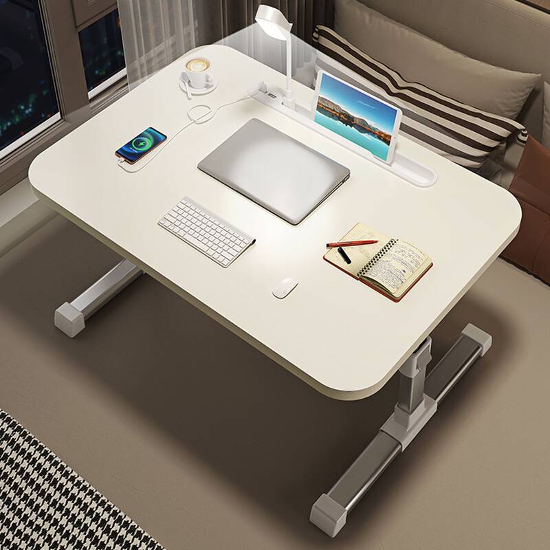 Casual Composite Wood Notebook Holder with 1 Tier, Adaptable Height and Pop Up Foldable Design