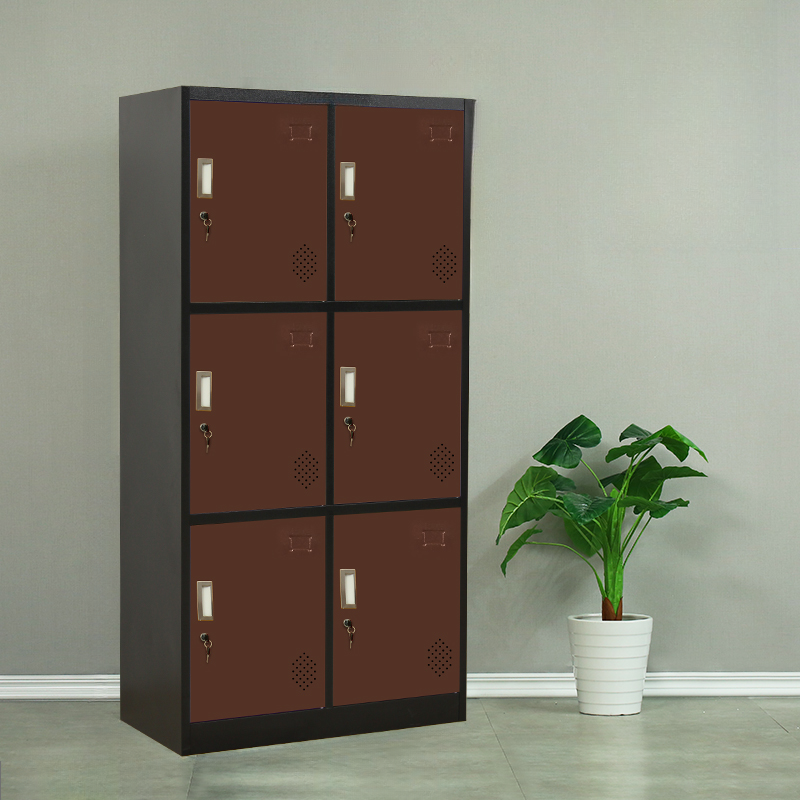 Iron 3-layer/5-tier Gym & Locker Room Lockers with Installation Required, Partial Assembly, Ventilated Doors, 6 to 10 or More Compartments, 2-Wide