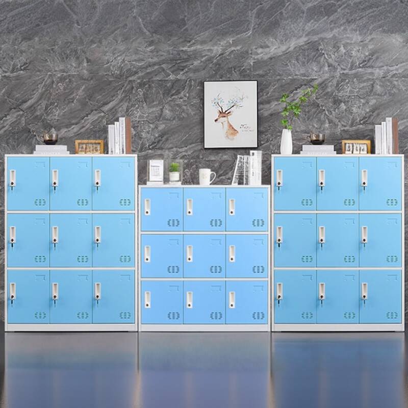 2-tier/3 Tiers/4-layer 3-Wide/2-Wide Alloy Ventilated School Lockers with Key & Nine Compartments/Six Compartments/Four Compartments