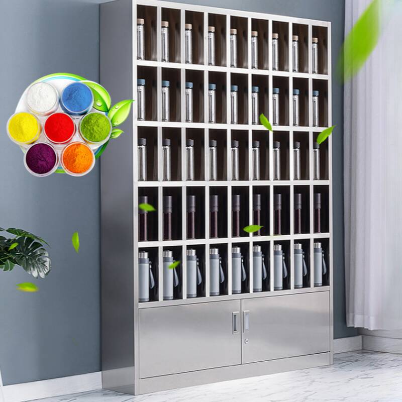 Metallic Modish Employee Lockers with Open Face, 10 or More Compartments, 5-Wide or more, Lock, and Locker Base