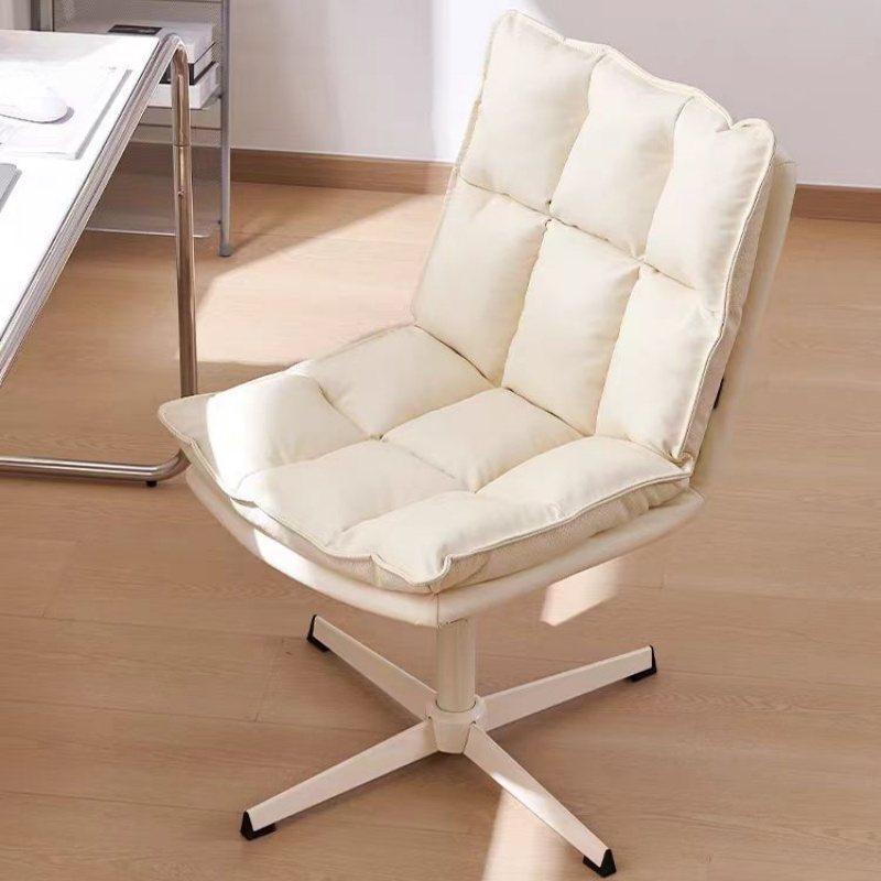 Modern Simple Style Ergonomic Office Chairs in Hideskin with Light Gray/Beige/Apricot Colour