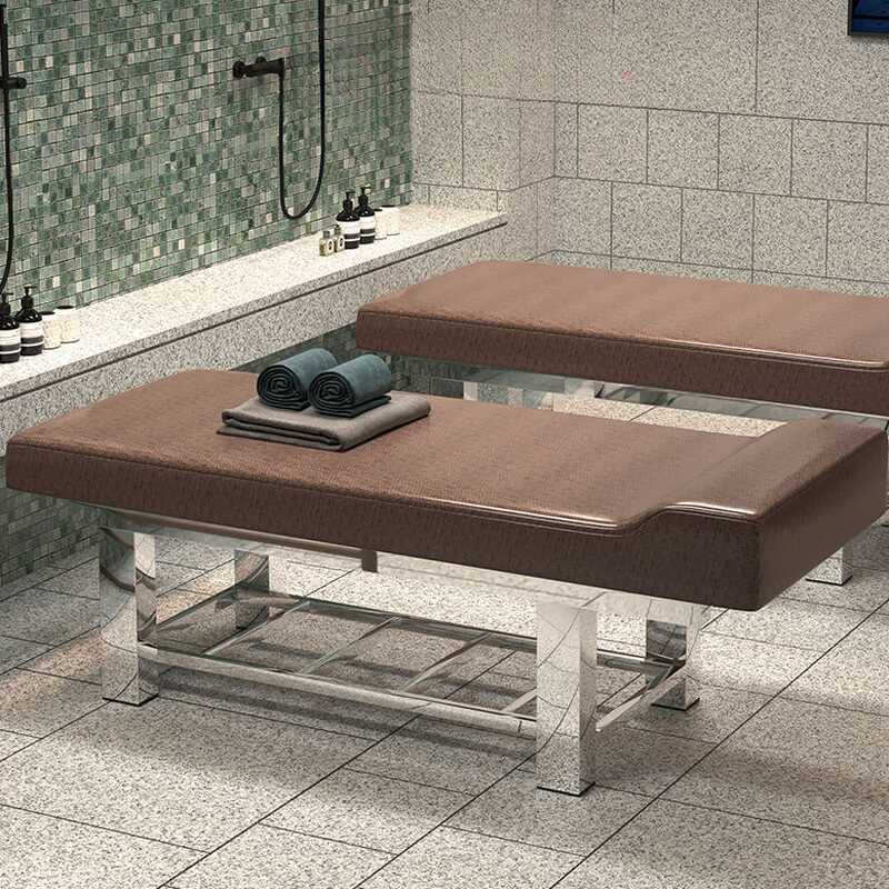 Fixed Height Stainless Steel Rectangular Trestle Massage Bed