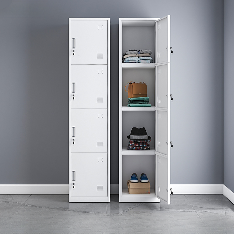 5-tier/4-layer/3-tier Employee Lockers with Installation Required, Partial Assembly, Shoe Storage, Louvered Doors, and 5 Compartments/Four Compartments/Three Compartments