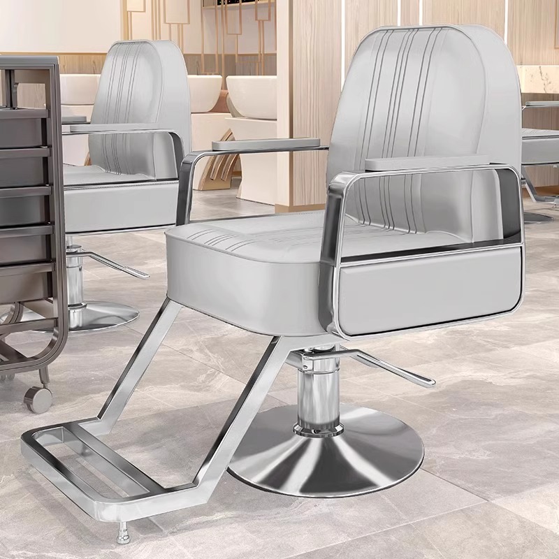 Ergonomic L-Shape Solid Colour Full Back Steel Styling Chair with Footrest and Adjustable Features