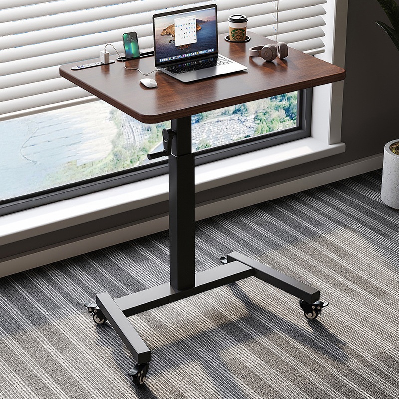 Versatile Laptop Cart with Pop Up Foldable Design, Lifting Airlift, and 5 Outlets
