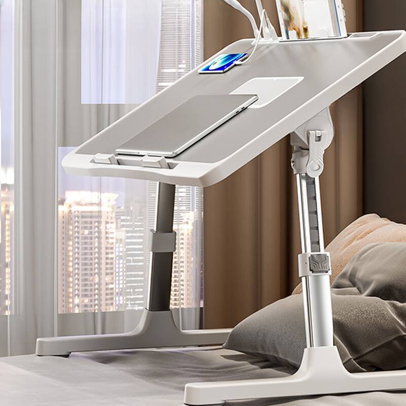 Metal Pop Up Lifting Notebook Stand with Compartment & 1 Outlet/3 Outlets