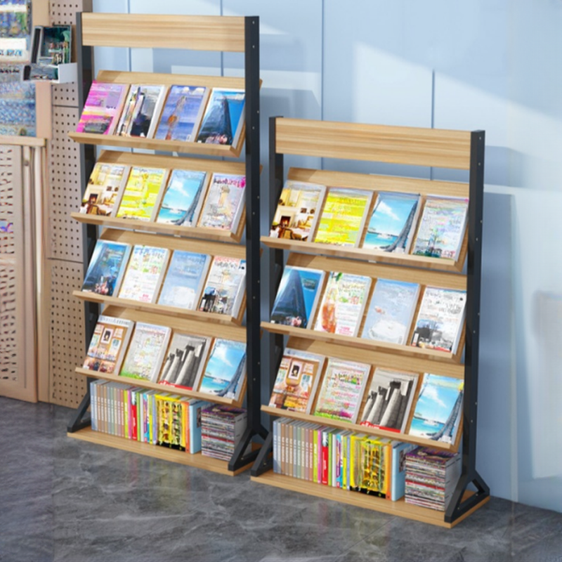 Modern Simple Style Magazine Stand in Unfinished Colour with Manufactured Wood, 15 in & Above Length, 10 in & Above Height, Shelves, and Unattached