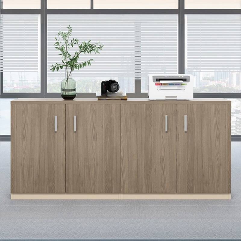 Scratch Resistant Base Cabinet with Stockroom Storage, Key Locking Mechanism, Stand, and 2-Wide/1-Wide Compartments