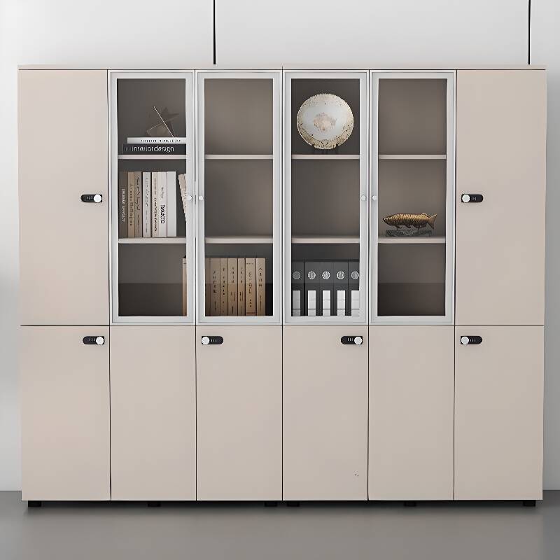 4-Wide/2-Wide/1-Wide Lumber Warp-free Storage Cabinet with Shelving, Locking Door and 12 Legs/6 Legs/4 Legs