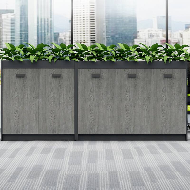 Trendy Laminate Supplies Cabinet with Shelves and Locker, Featuring 3 Doors/2 Doors and 2-Wide/1-Wide Compartments