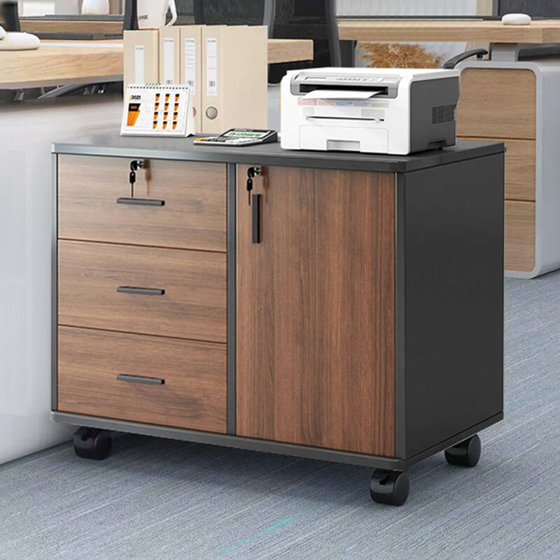 Scratch Resistant Base Cabinet with Transportable Stockroom and 2-Wide/3-Wide Compartments
