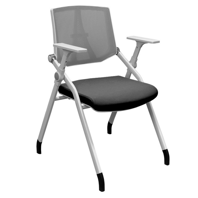 Simple Ergonomic Cloth Office Chairs in Light Blue/Light Green/Citrus Colour with Armrest, Waterfall Seat, and Tilt Available