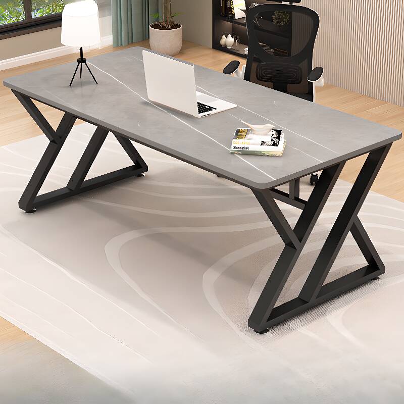 Trendy Rectangular Stone Writing Table
