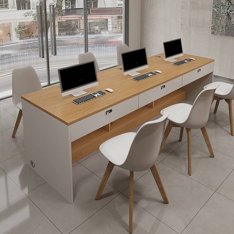 Office Computer Desk with Secure Drawer, Cable Management, and CPU Stand