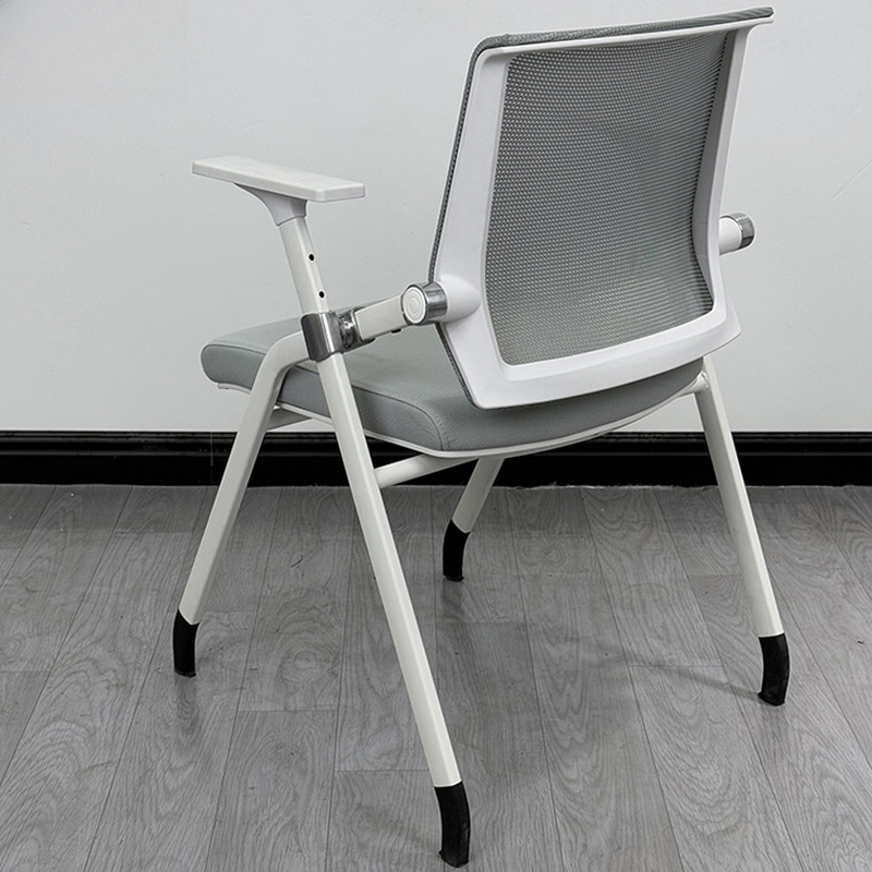 Simple Chair With Desk Attached/Office Chairs in Dove Grey/Blue/Turquoise Upholstered with Armrest and Tilt Available