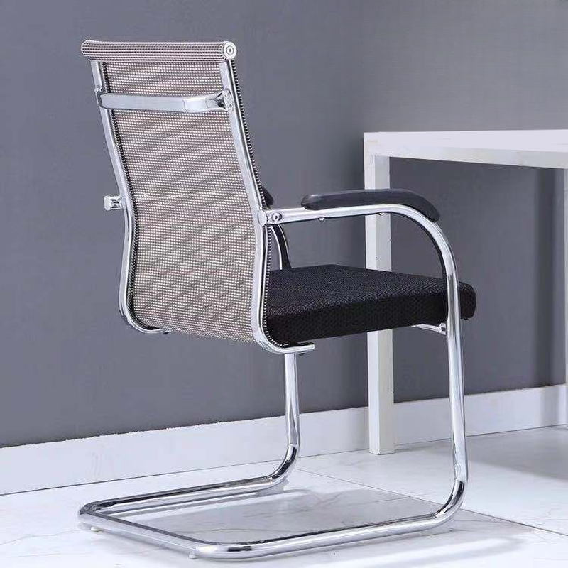 Simple Ergonomic Office Chairs with Midnight Black Upholstered Armrest and Lumbar Support