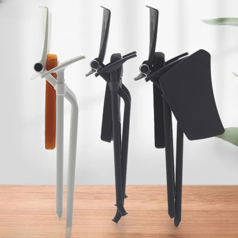 Simplistic Tangerine Colour/Midnight Black Upholstery Ergonomic Chair With Desk Attached/Office Desk Chairs with Armrest