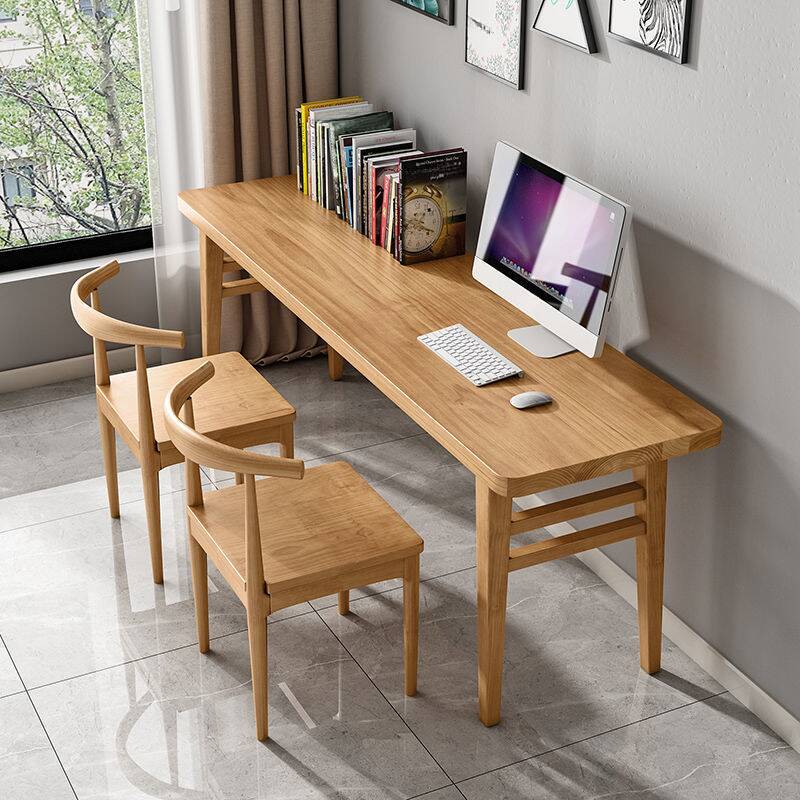 Modern Rectangular Pine Wood Unfinished Colour Writing Table