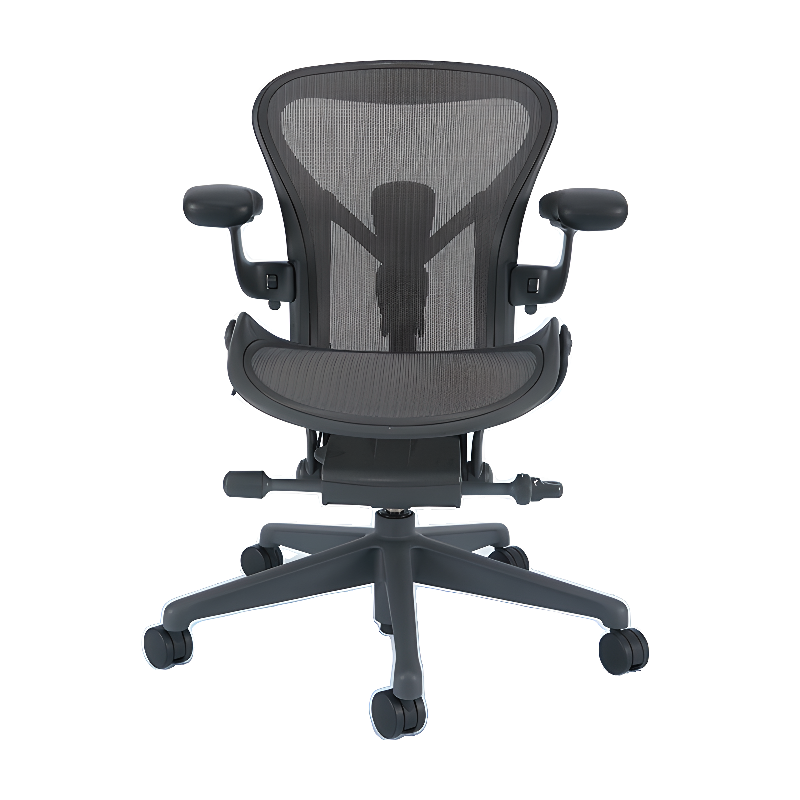 Midnight Black Upholstered Office Chairs with Armrest, Portable Wheels, Lumbar Support, Tilt Available, and Adjustable Back Angle