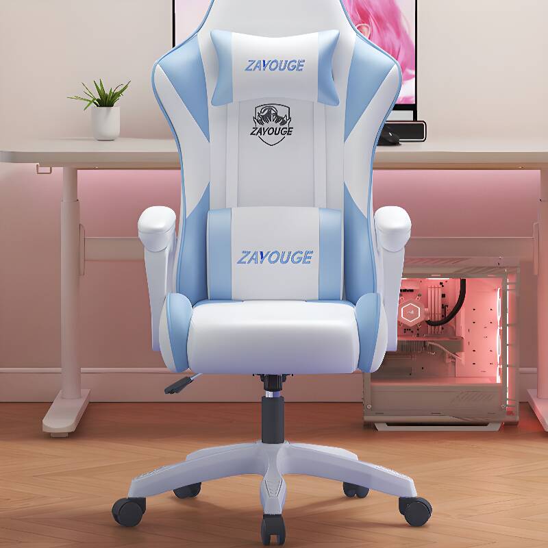 Pink/Light Blue Studio Chairs with Pillow, Lumbar Support, and Tilt Available
