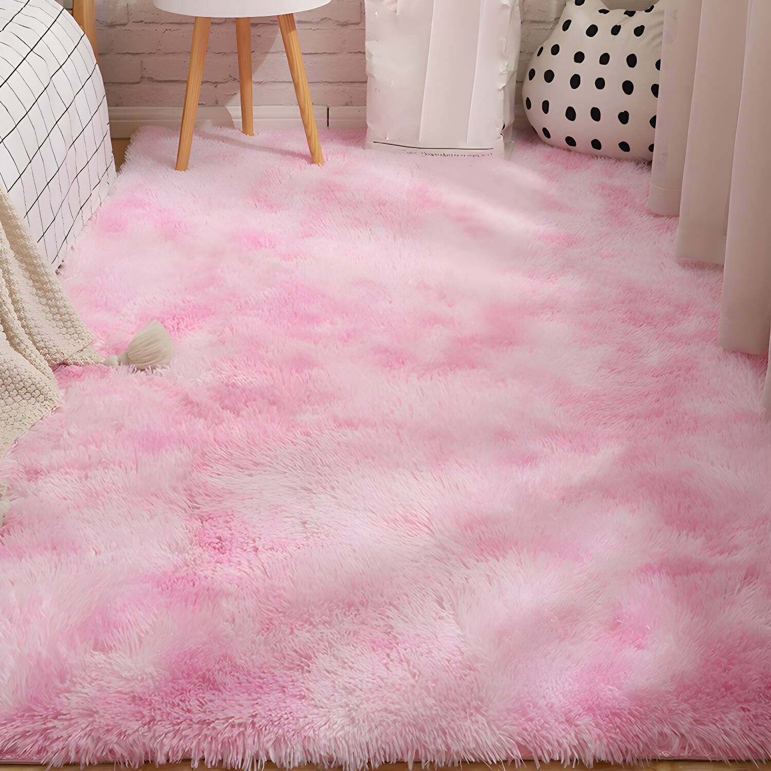 Relaxing Bedroom Rug Multi Coloured Solid Colour Indoor Rug Pet Friendly Easy Care Washable Area Carpet