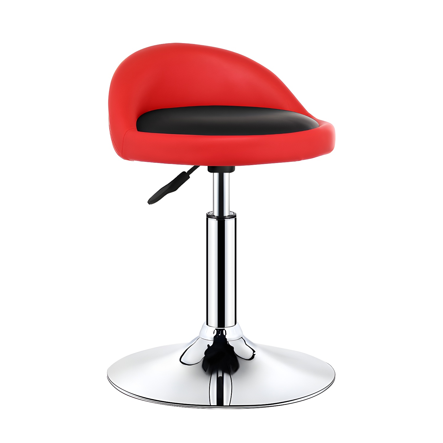 Modern Rotatable Adjustable Counter Stool Steel Cashier Bar Stool with Cushion and Pedal