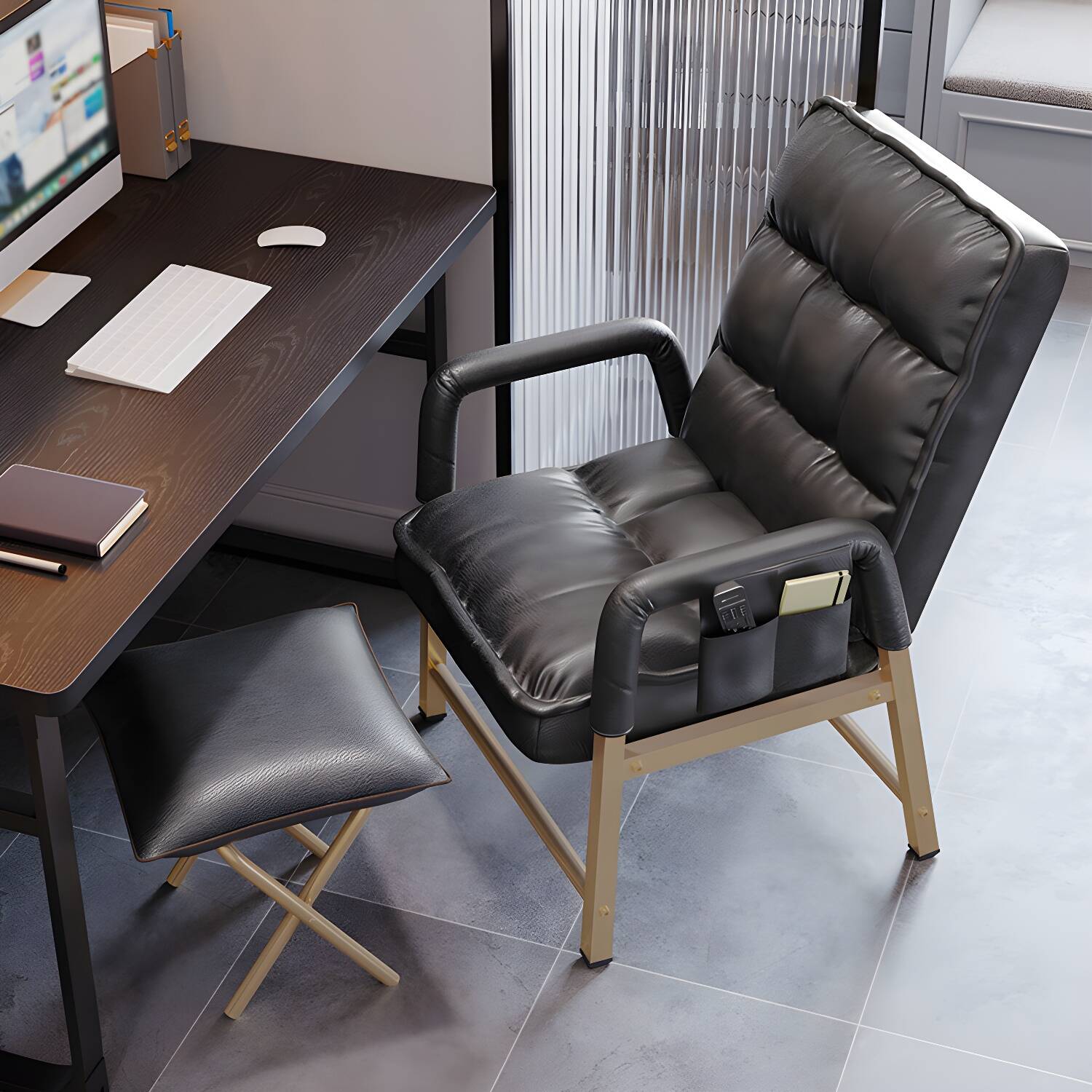 Home Office Computer Chair Modern Adjustable Back Height Desk Chair