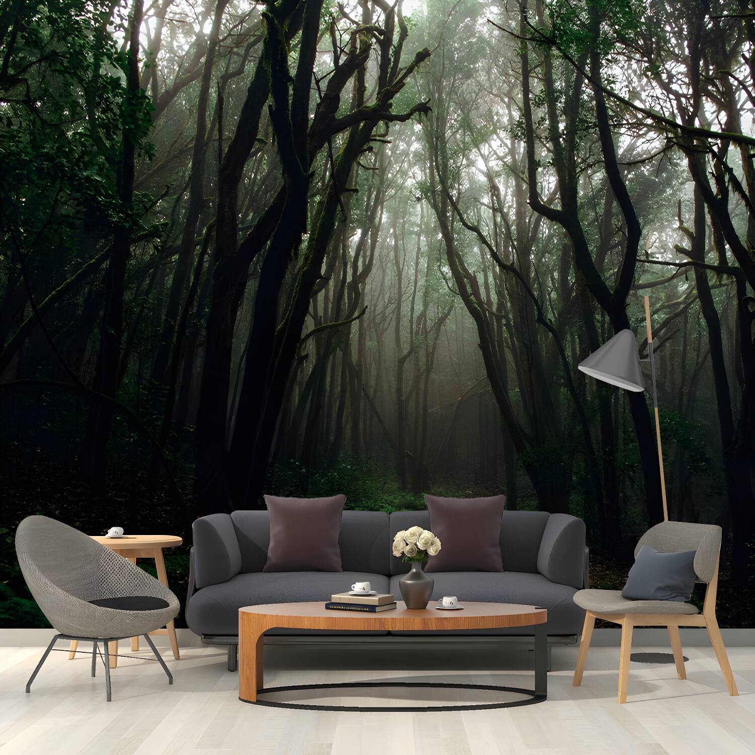 Photography Environment Friendly Wallpaper Forest Bedroom Mural Wallpaper