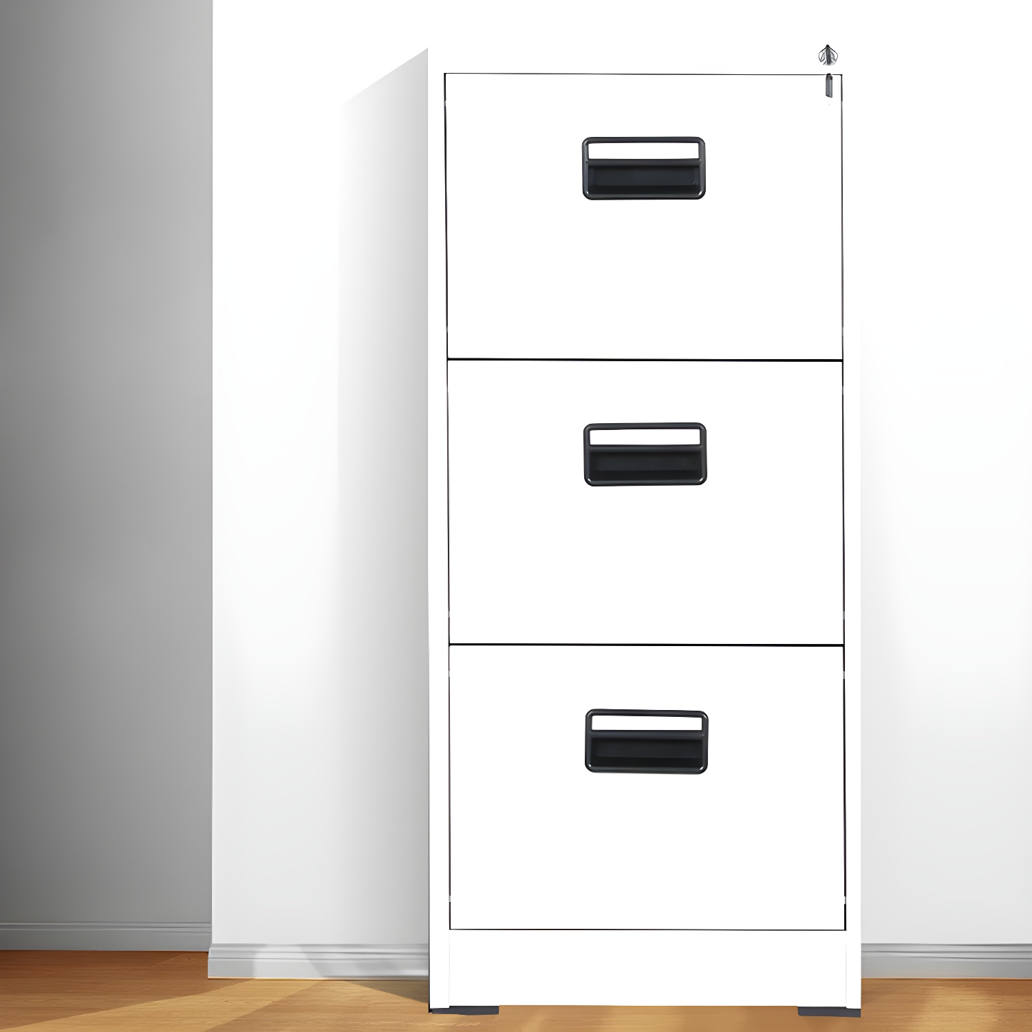 Traditional Metal Cabinet with Drawers Fire-Resistant Vertical File Cabinet