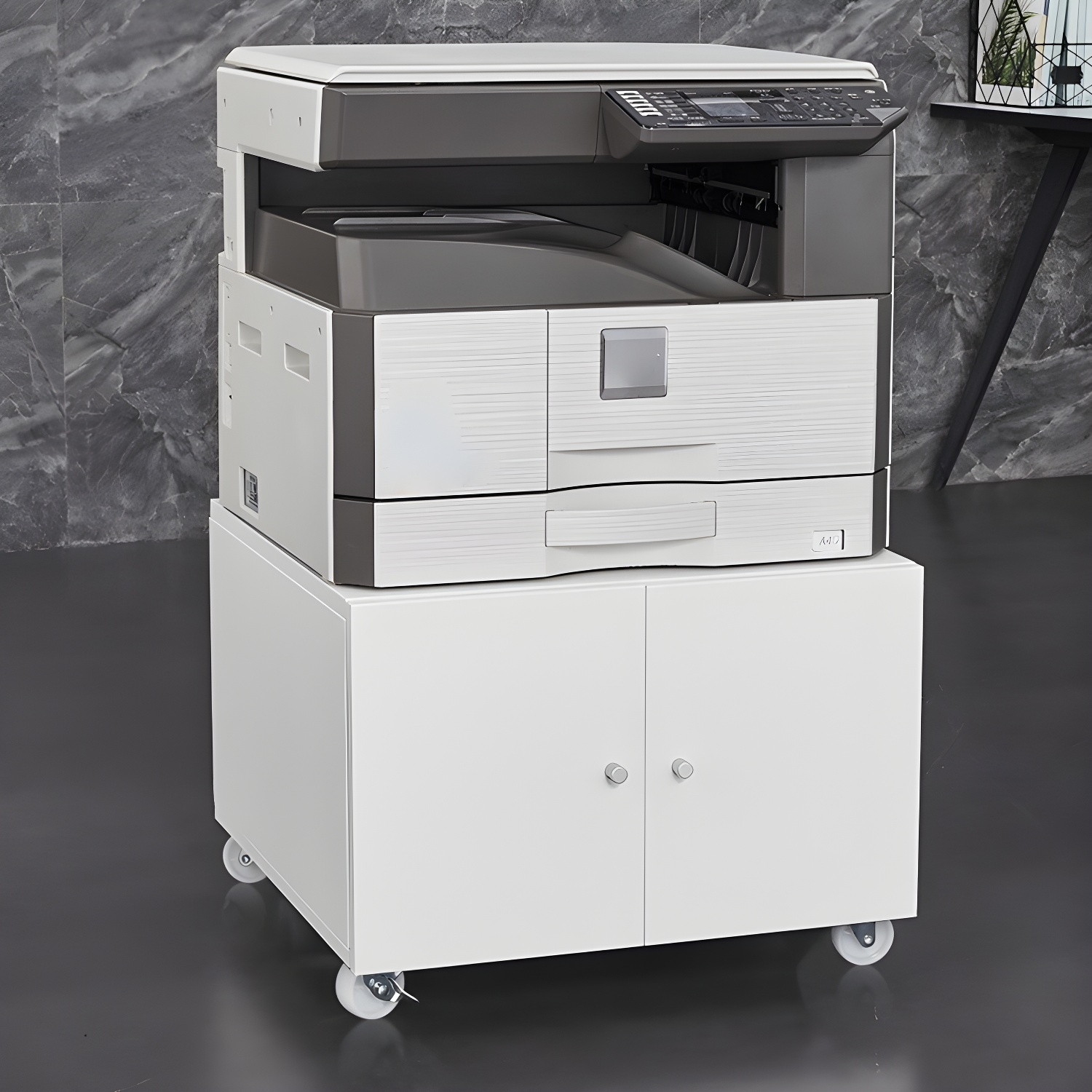 Minimalist Plain File Cabinet Castors Filing Cabinet for Home Office