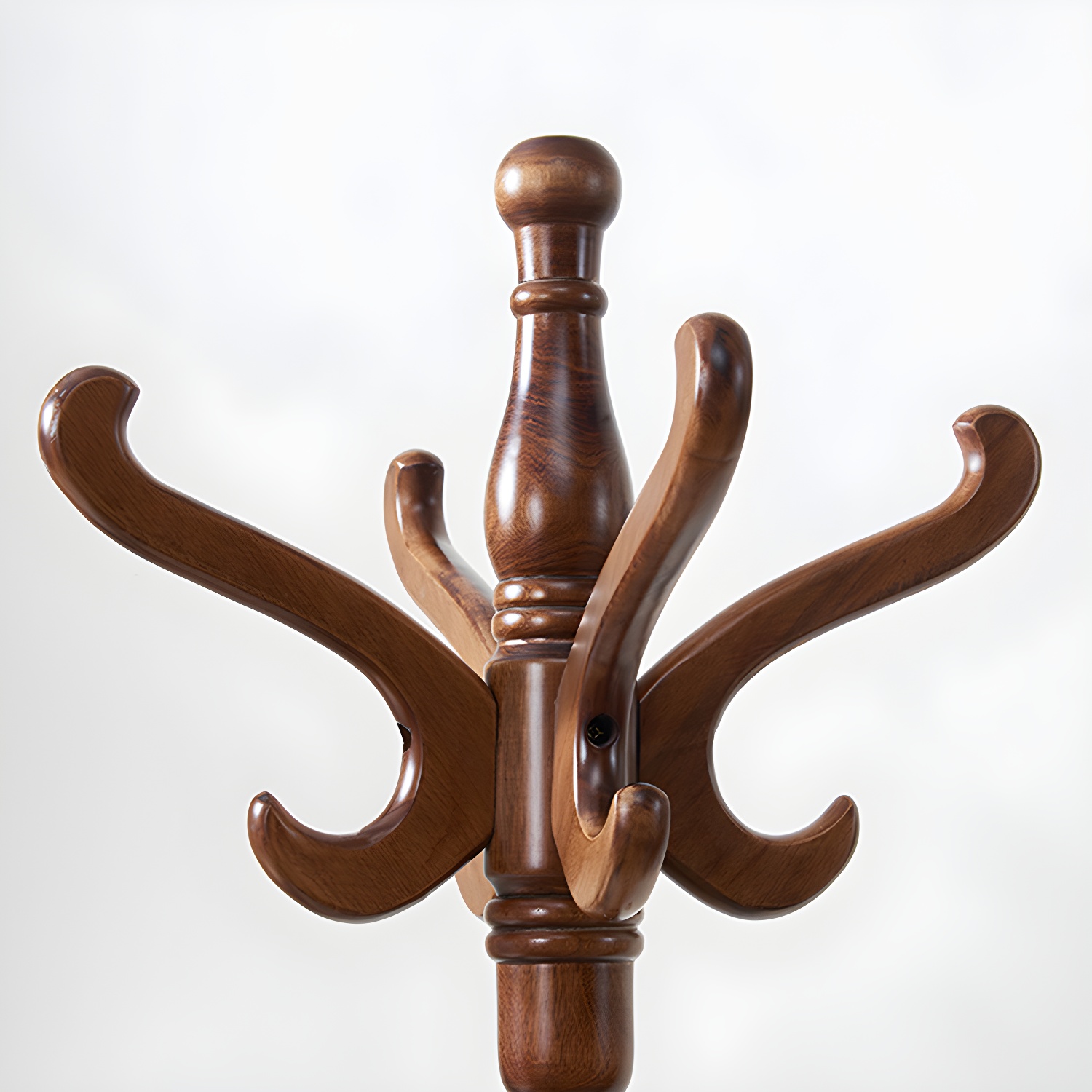 Solid Wood Entry Coat Rack Traditional Style Simple Living Room Floor Coat Rack