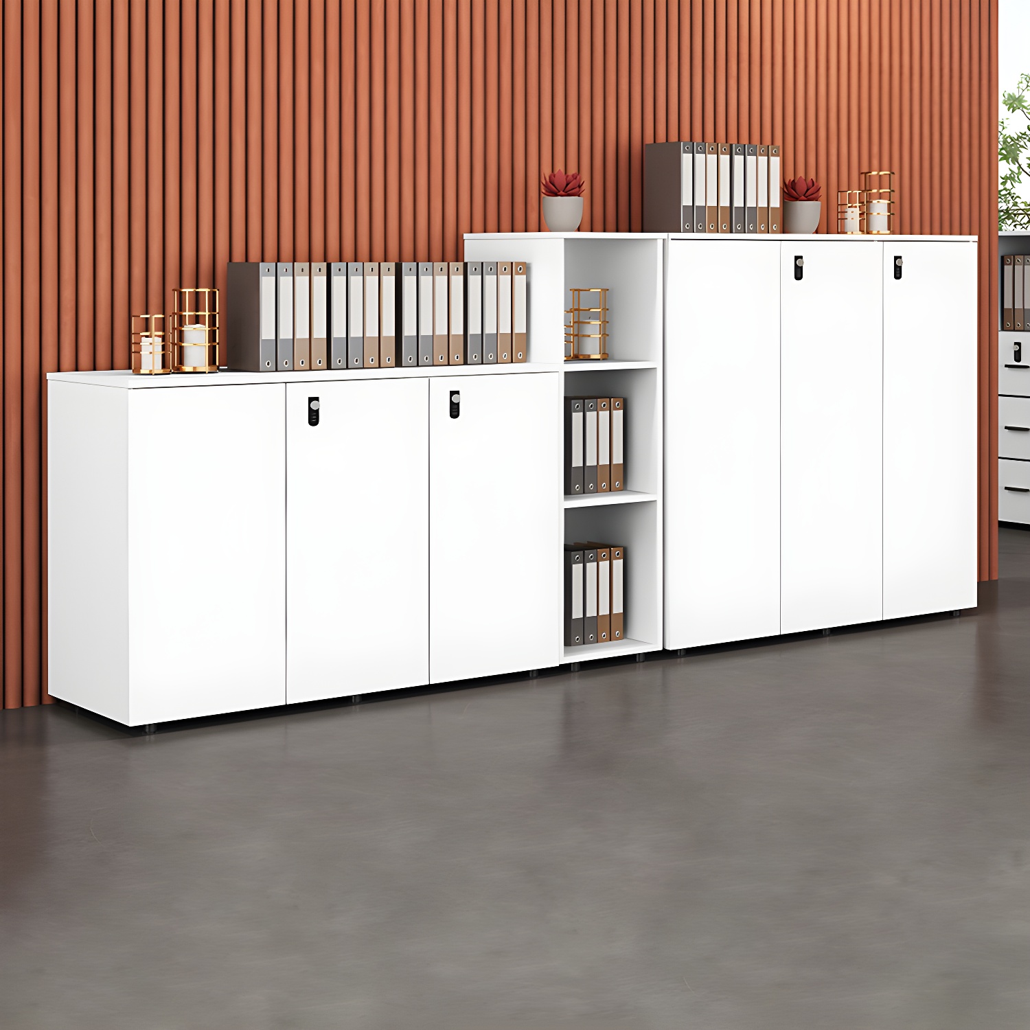 Engineered Wood Filing Cabinet Lateral Contemporary File Cabinet
