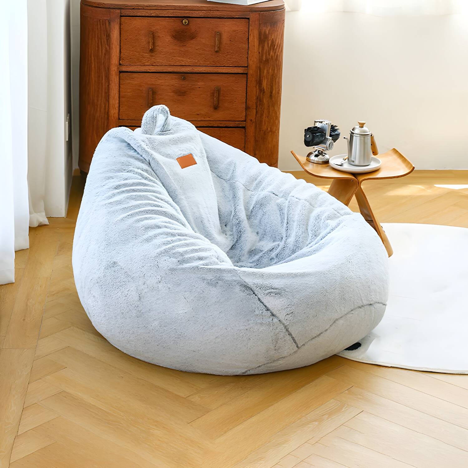 Light Luxury Style Bean Bag Chair Multi-colour Optional Detachable and Washable Home