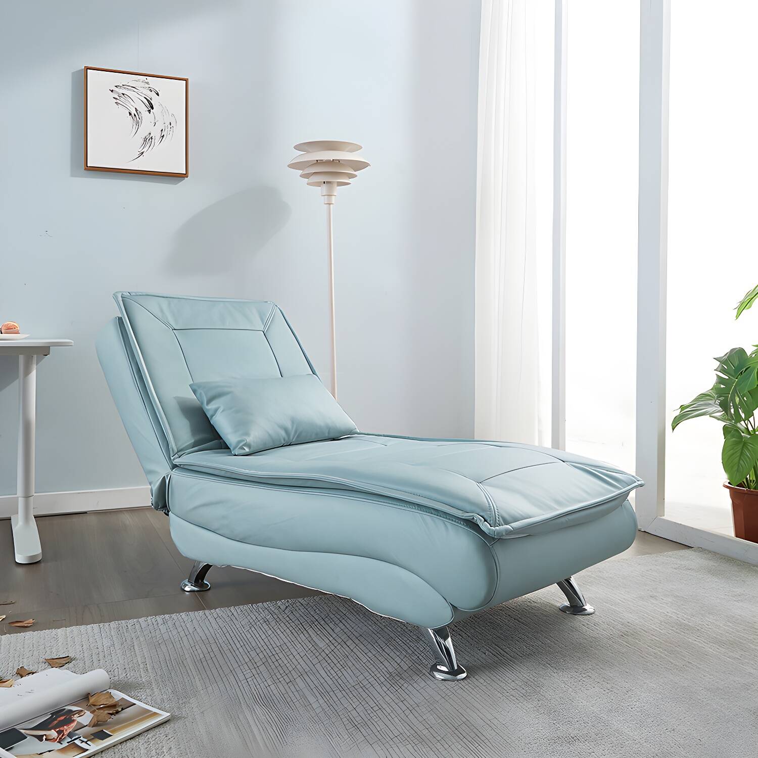Modern Chaise Adjustable Chaise Lounge Chair for Living Room