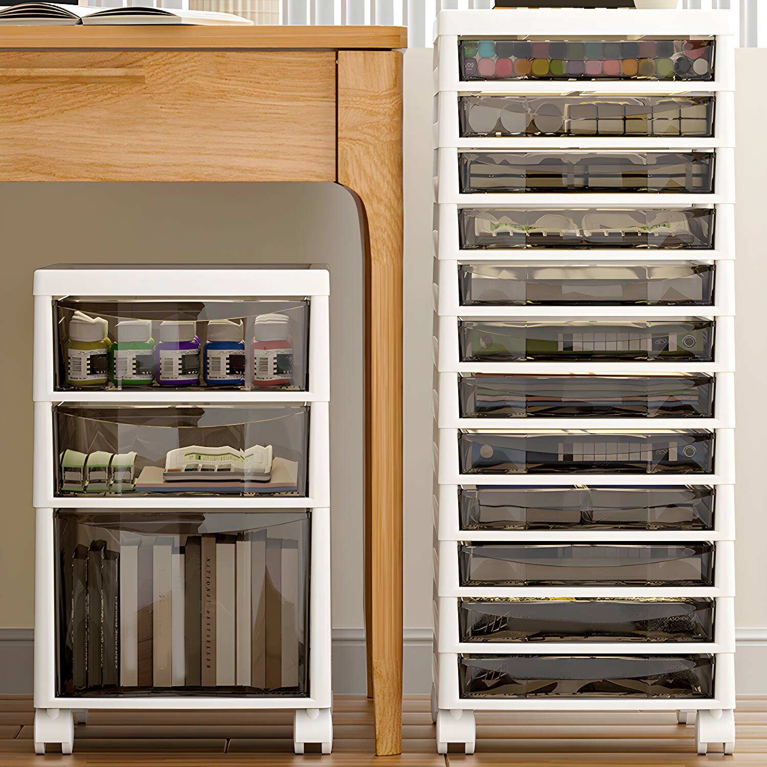 Transparent Filing Cabinet Modern Plastic Drawers File Cabinet