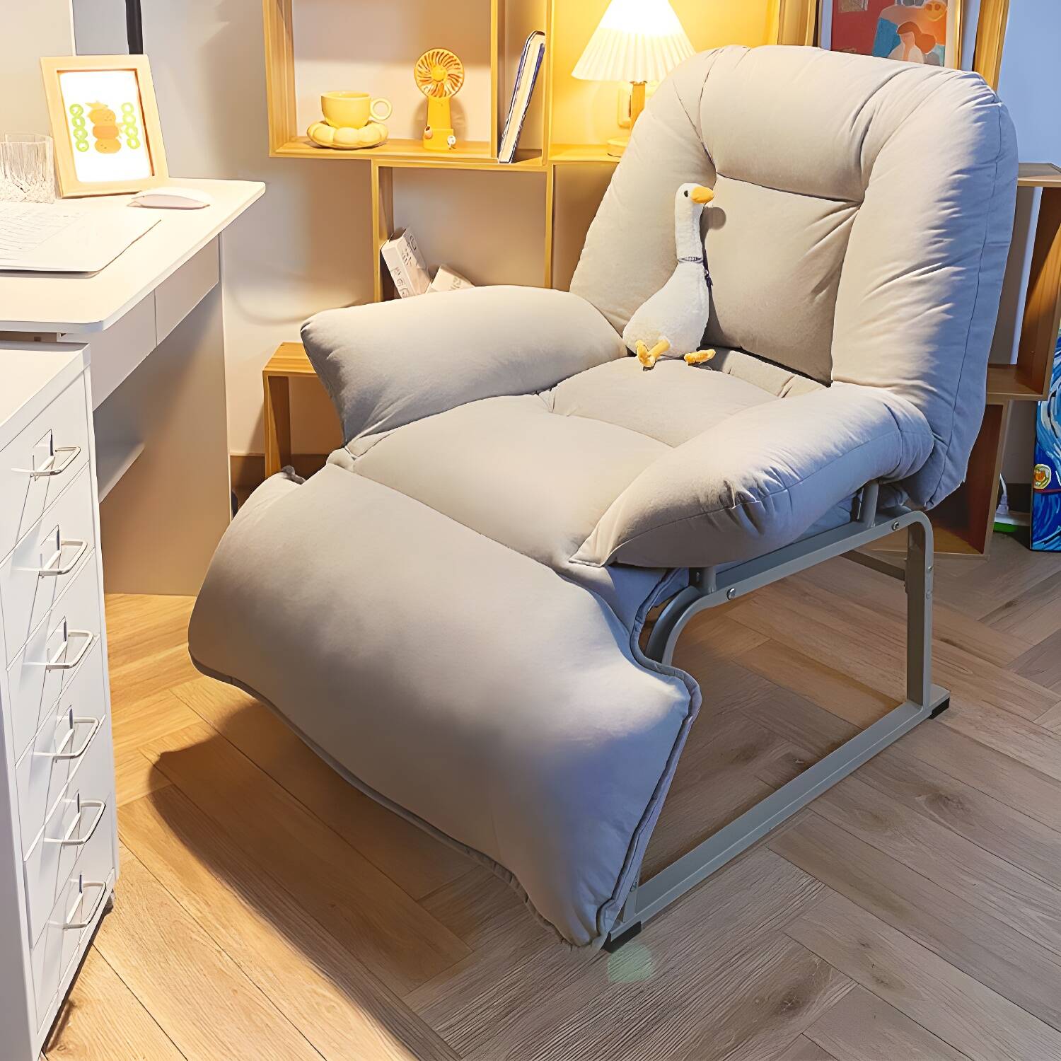 29" Wide Scandinavian Single Metal Standard Recliner with Legs