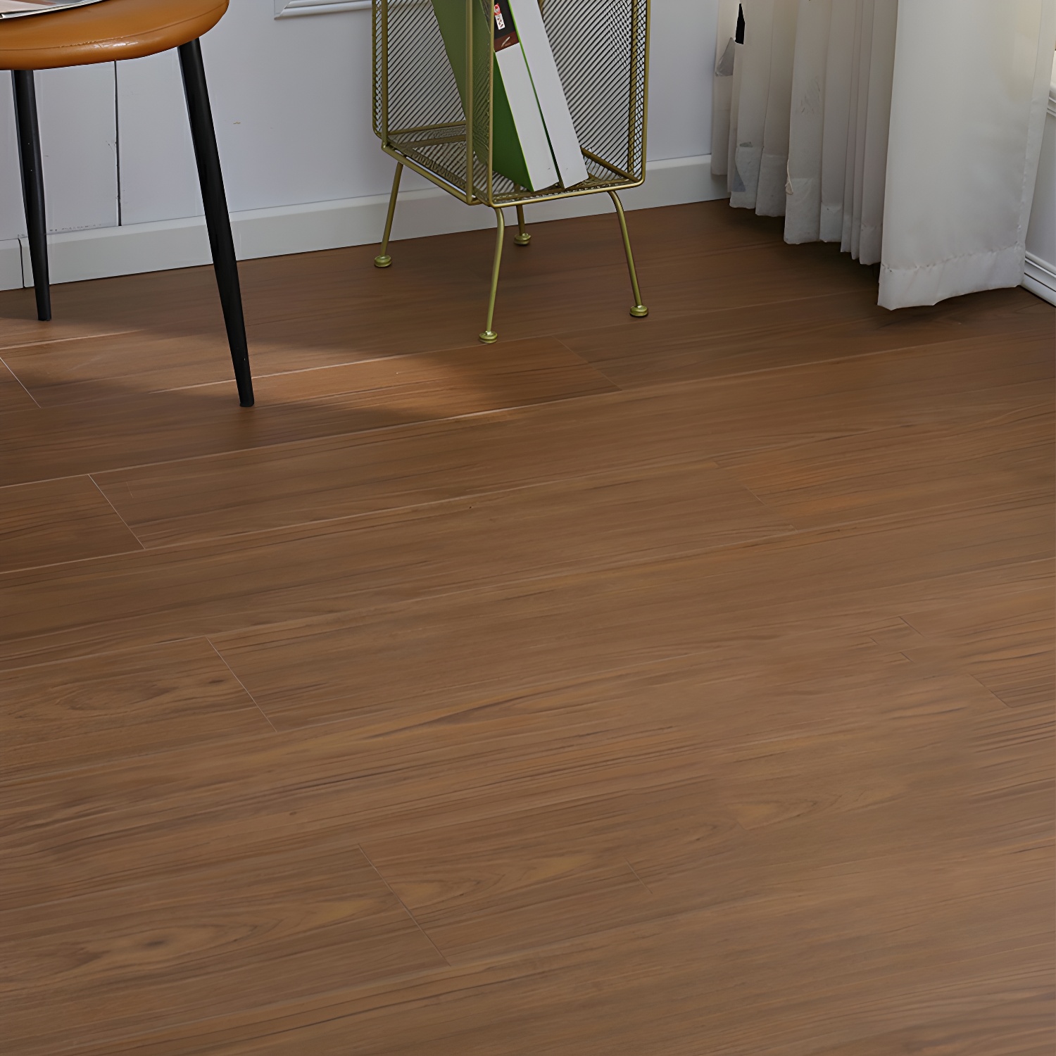 Waterproof Scratch Resistant Laminate Wood Planks for Living Spaces with Low Gloss Finish