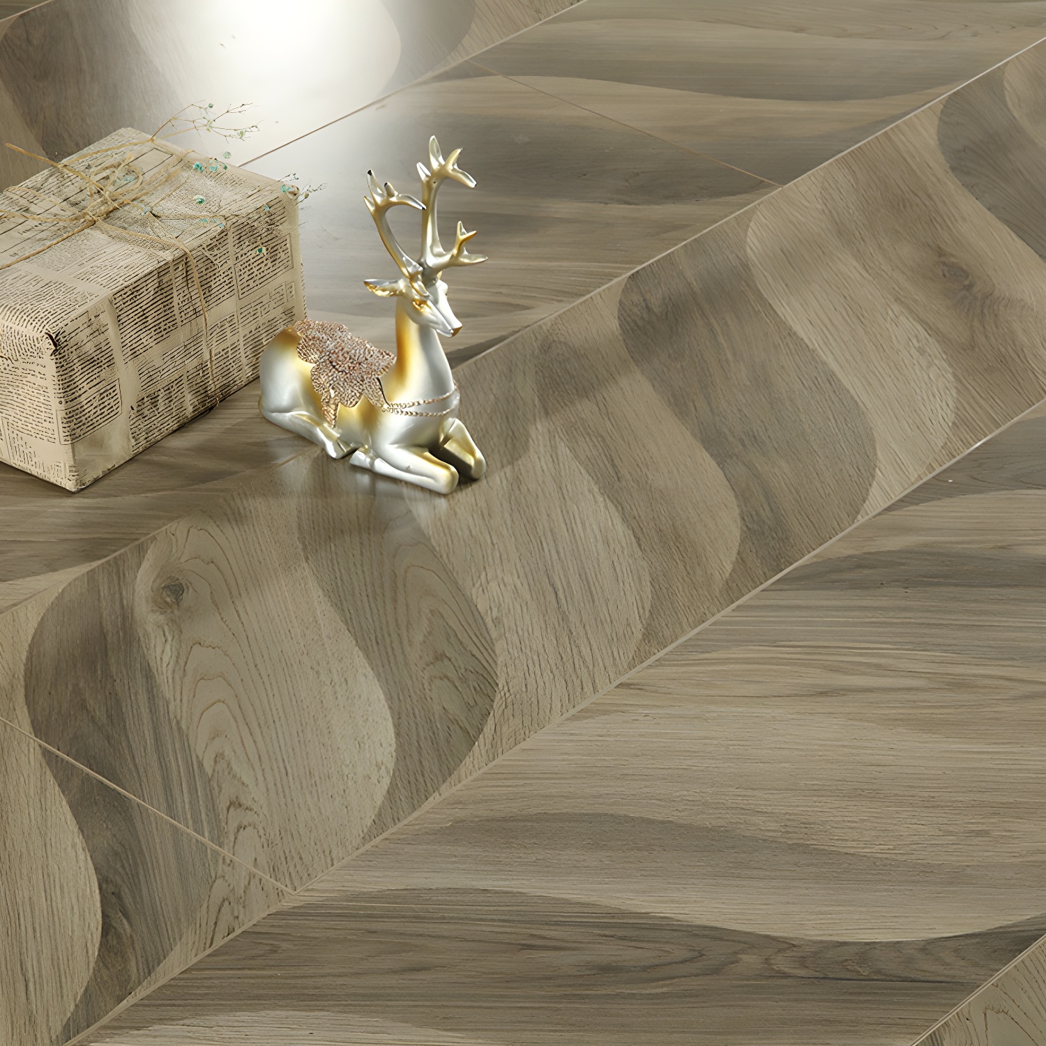 Waterproof Laminate Wood Planks - Scratch Resistant Flooring for Living Space