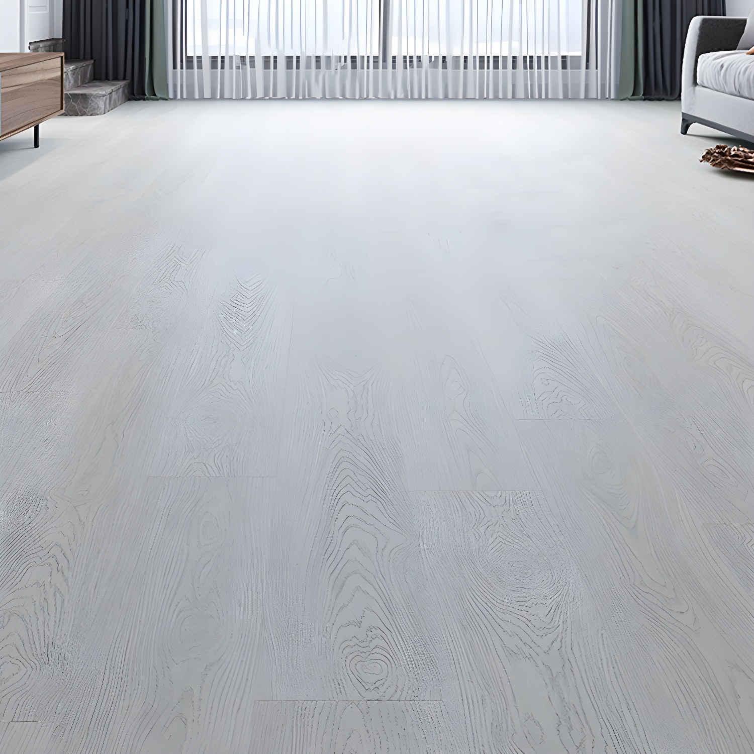 Waterproof 10mm Laminate Wood Planks - Scratch Resistant Flooring for Living Space