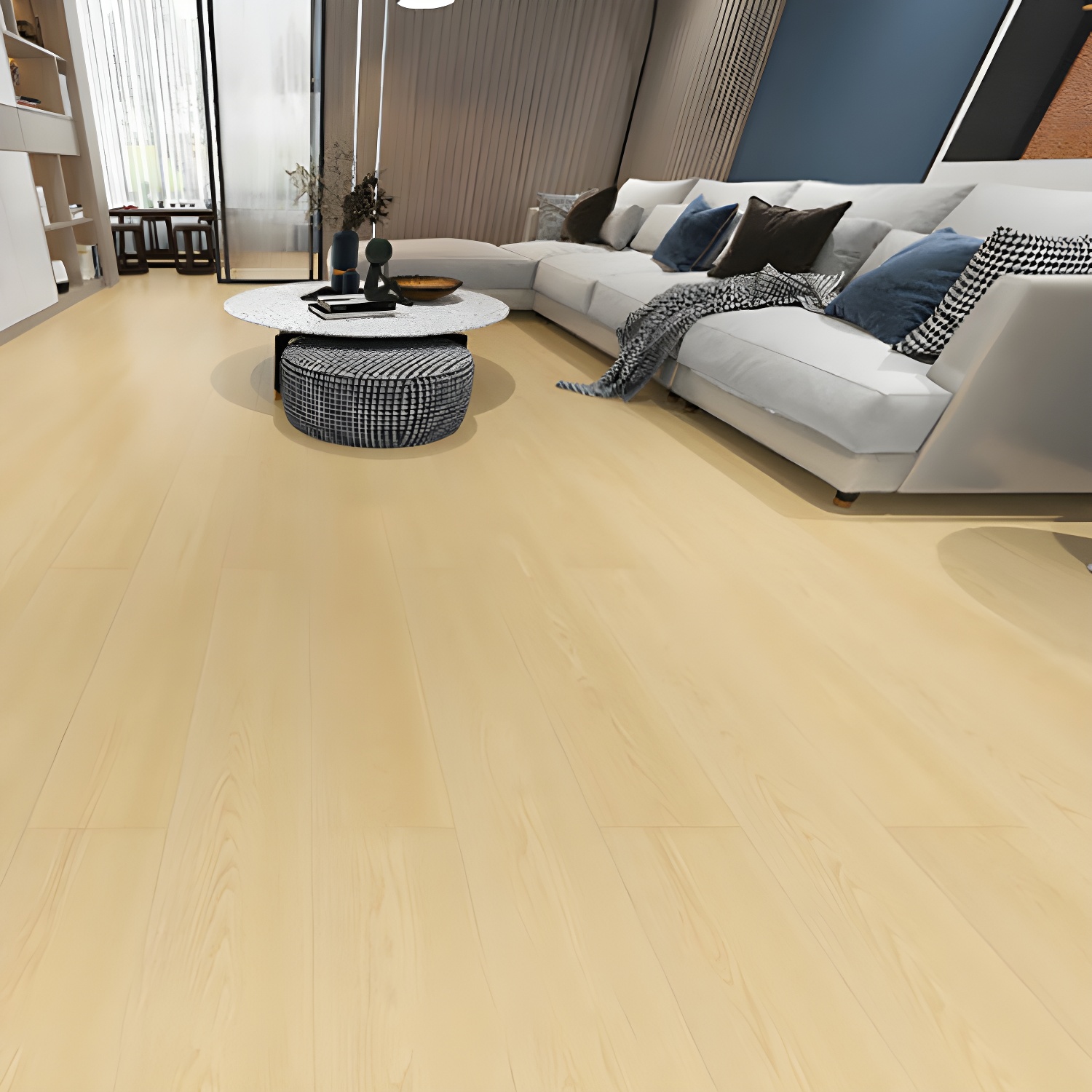 Waterproof Scratch Resistant Laminate Flooring - Low Gloss Smooth Wood Planks