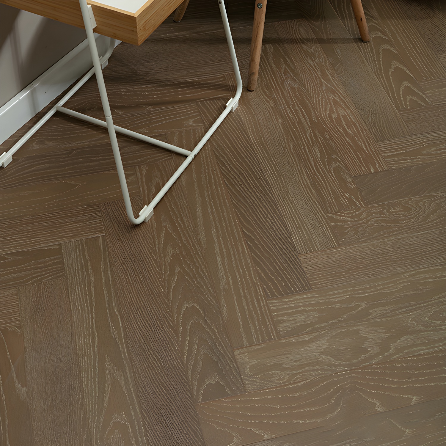 Waterproof Bay Crystal White Oak Silver Dry Raw Engineered Hardwood Flooring