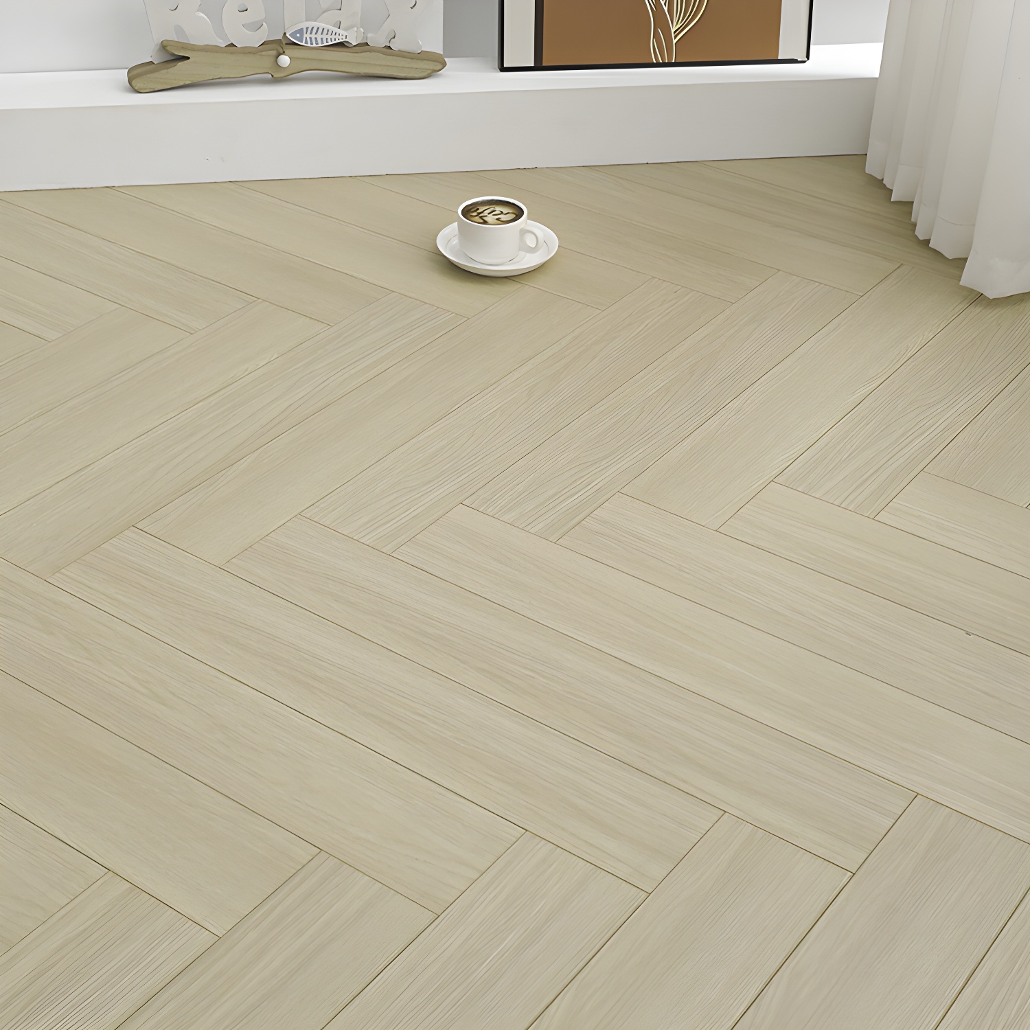 Scratch Resistant Laminate Wood Planks - Stylish Low Gloss Flooring for Your Living Space