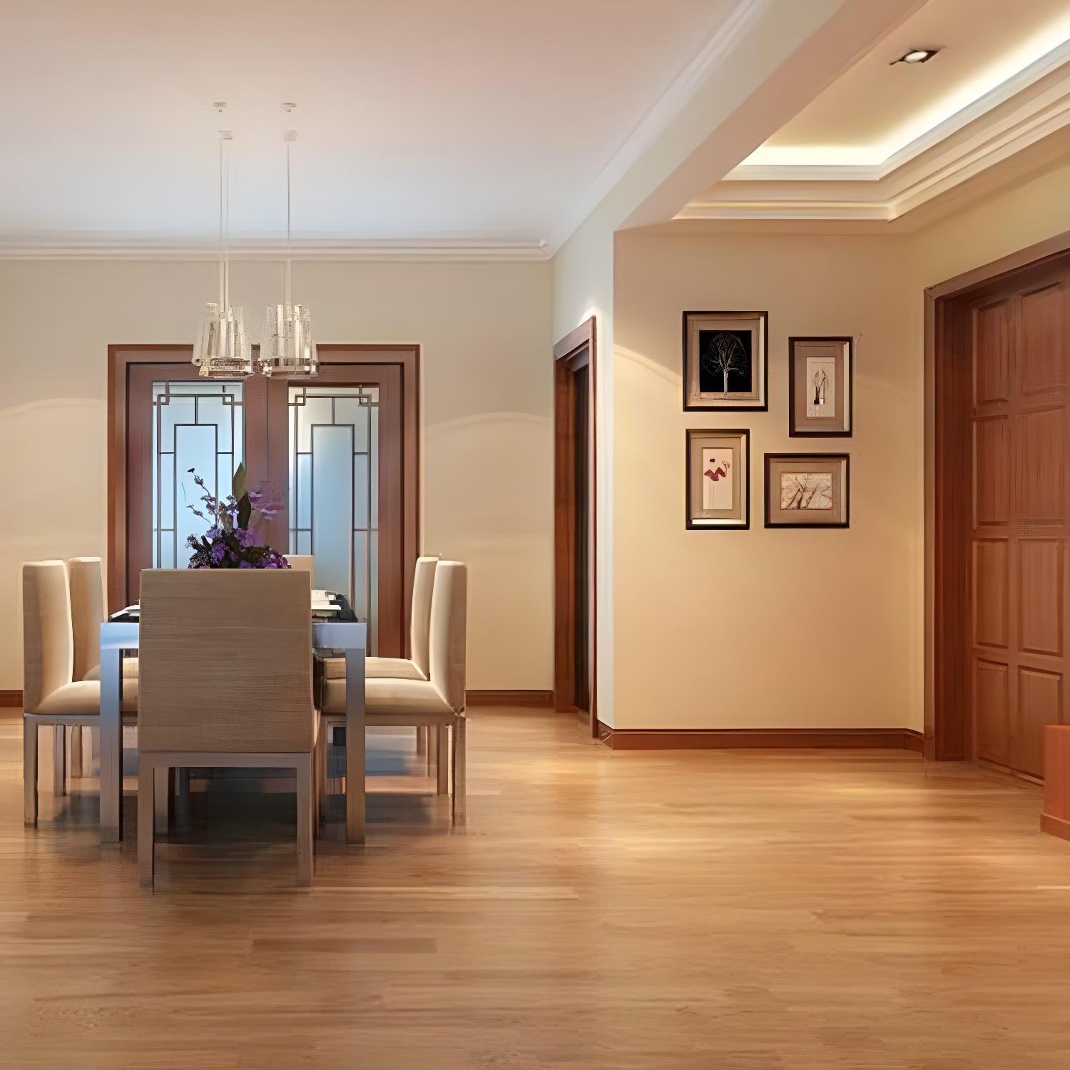 Medium Wood Kasai Hardwood Flooring with Waterproof and Scratch Resistant Surface