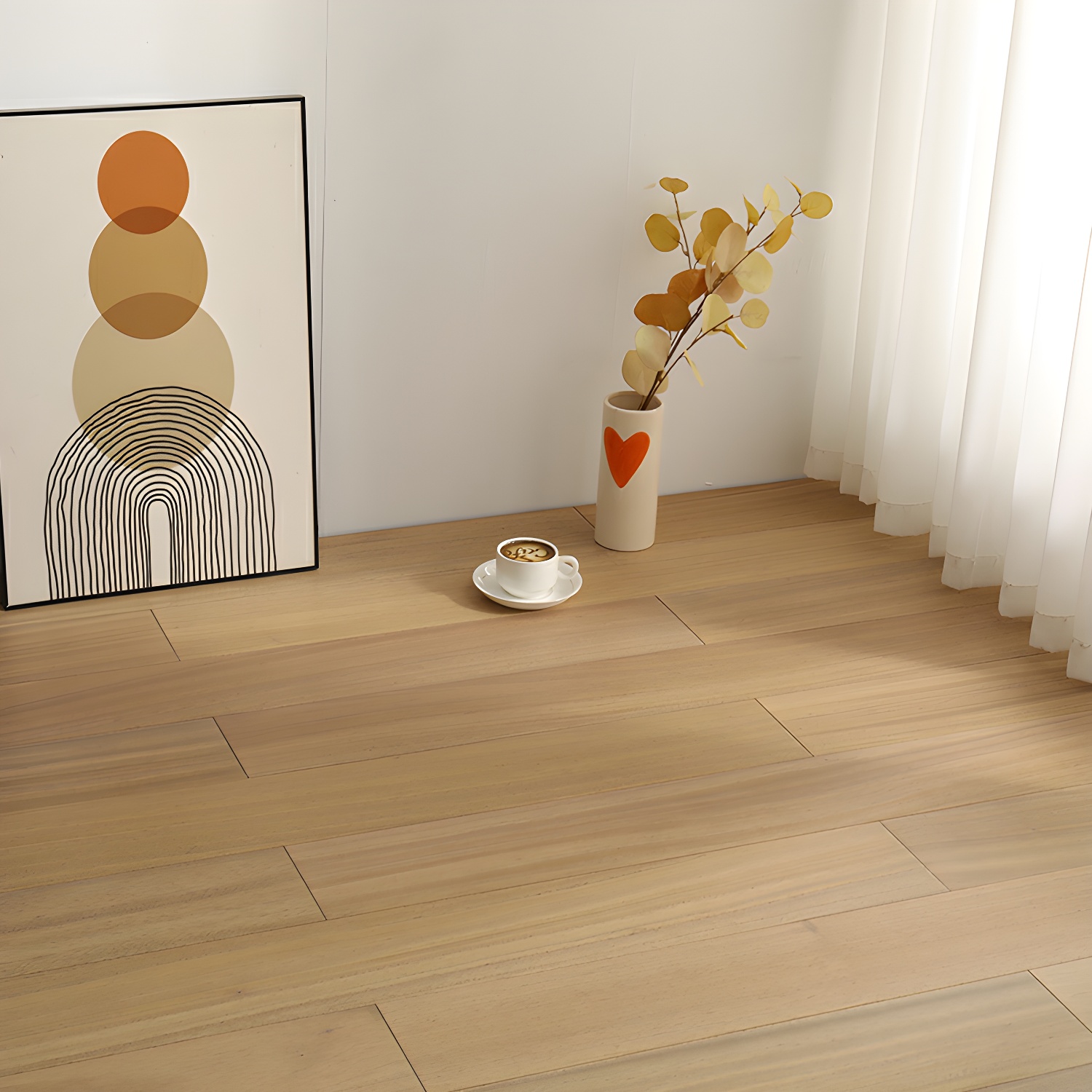 Water Resistant Brown Pafricamum Spp Solid Wood Hardwood Flooring