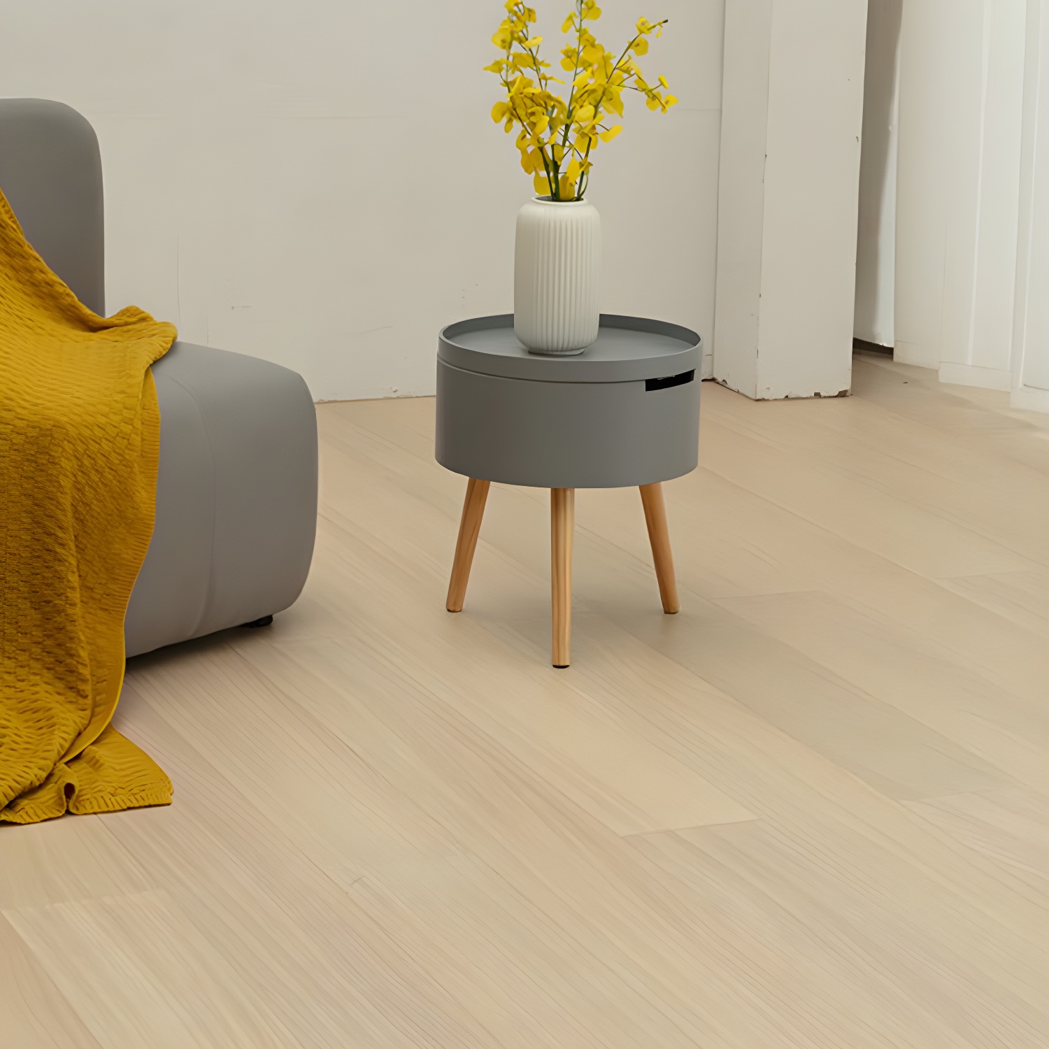 Oak Brown Wood Matte Solid Wood 35-40 Women's Waterproof Scratch Resistant Hardwood Flooring