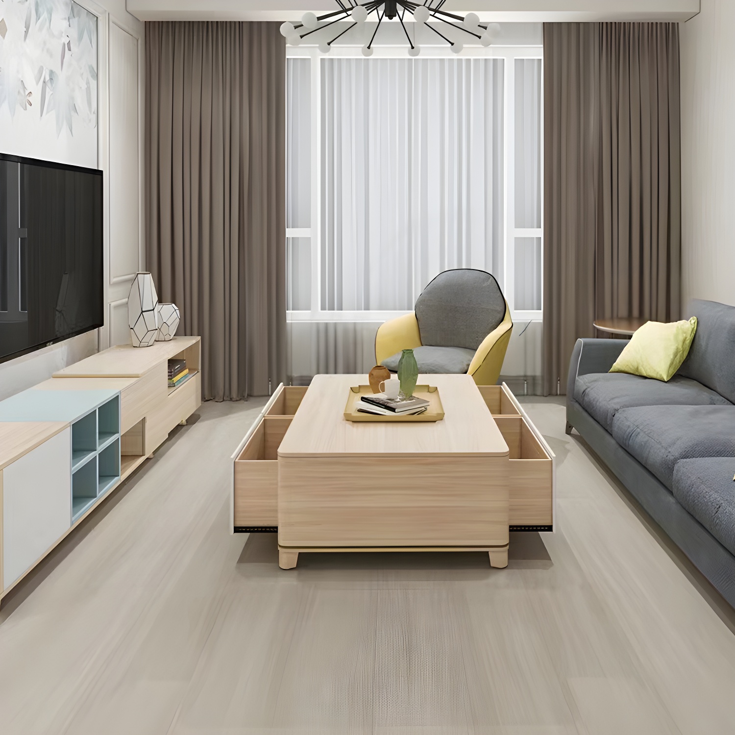 Elegant Laminate Wood Planks - Smooth Surface with Scratch Resistant Technology