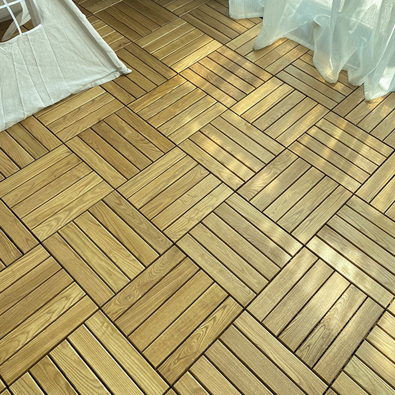 Northeast China Ash Waterproof Click-Lock Hardwood Flooring with Smooth Surface and Matte Finish