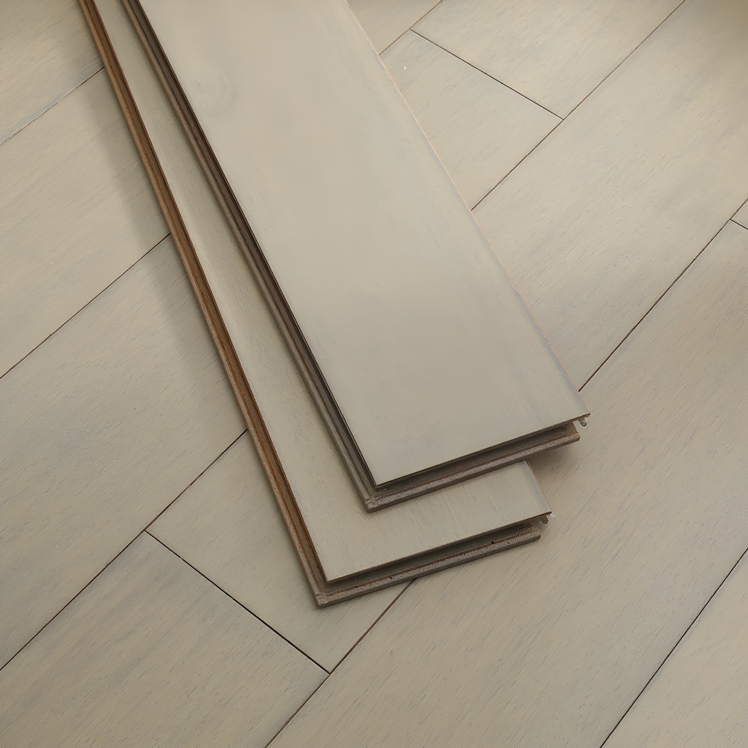 Waterproof Brown Wood Kasai Solid Hardwood Flooring - Scratch Resistant, 1.8cm Thickness