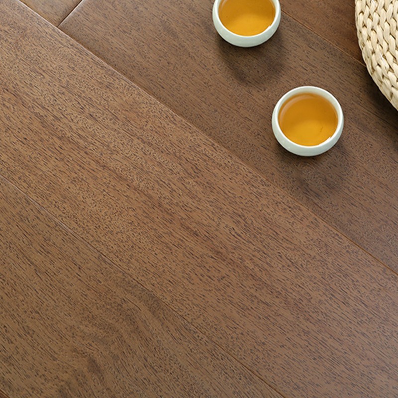 Smooth Brown Kasai Wood Flooring - Waterproof, Scratch Resistant, 1.8cm Thickness