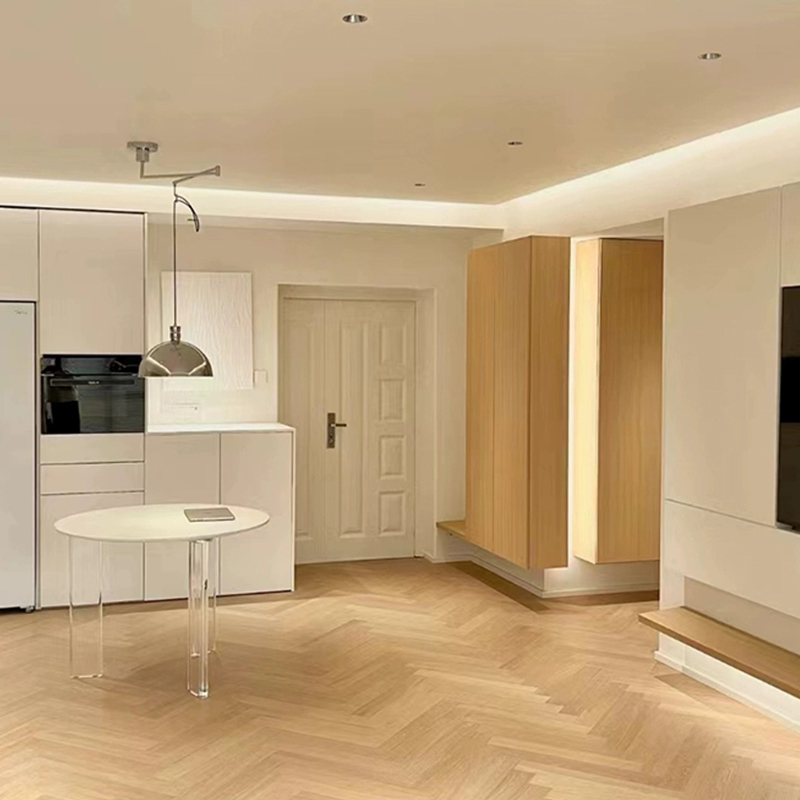 Matte Medium Wood Click-Lock Hardwood Flooring - Waterproof, Scratch Resistant, 1.5cm Thickness